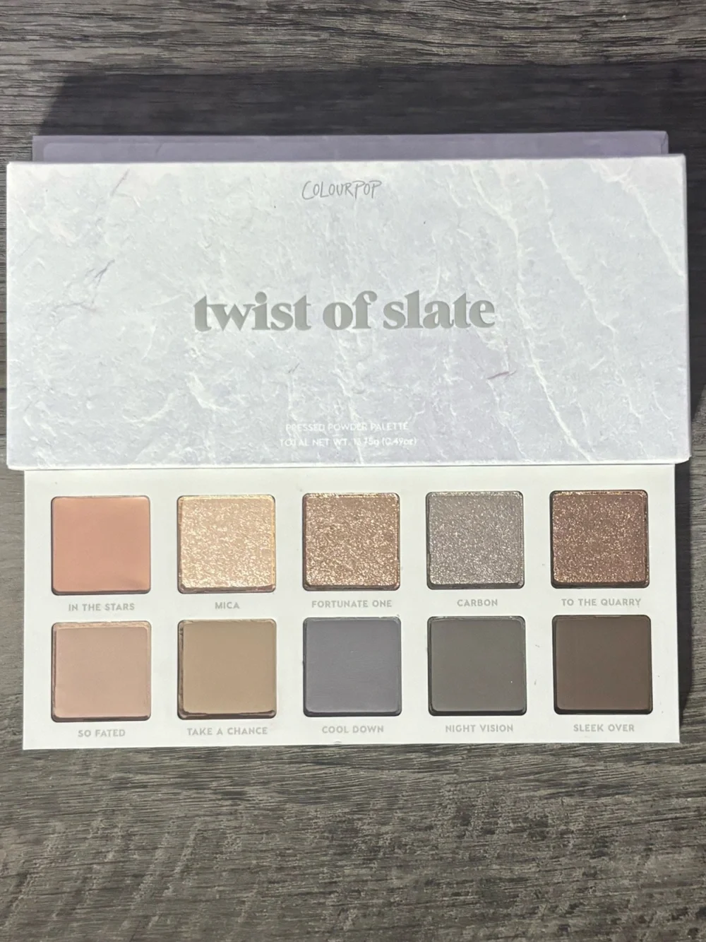 ColourPop TWIST OF SLATE Pressed Powder Eyeshadow Palette NEW